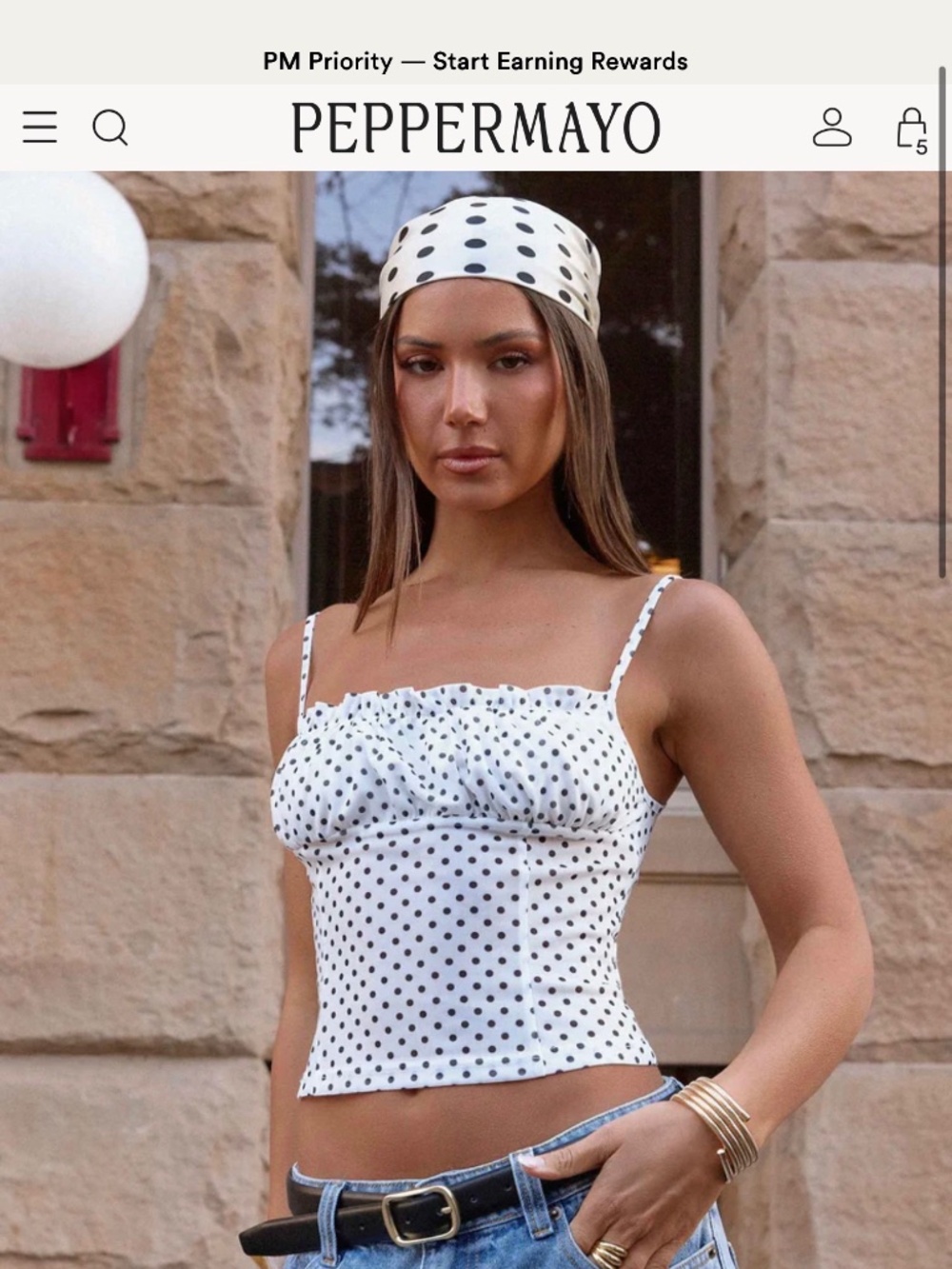 BNWT Peppermayo top